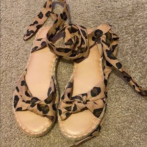 Cheetah print espadrilles